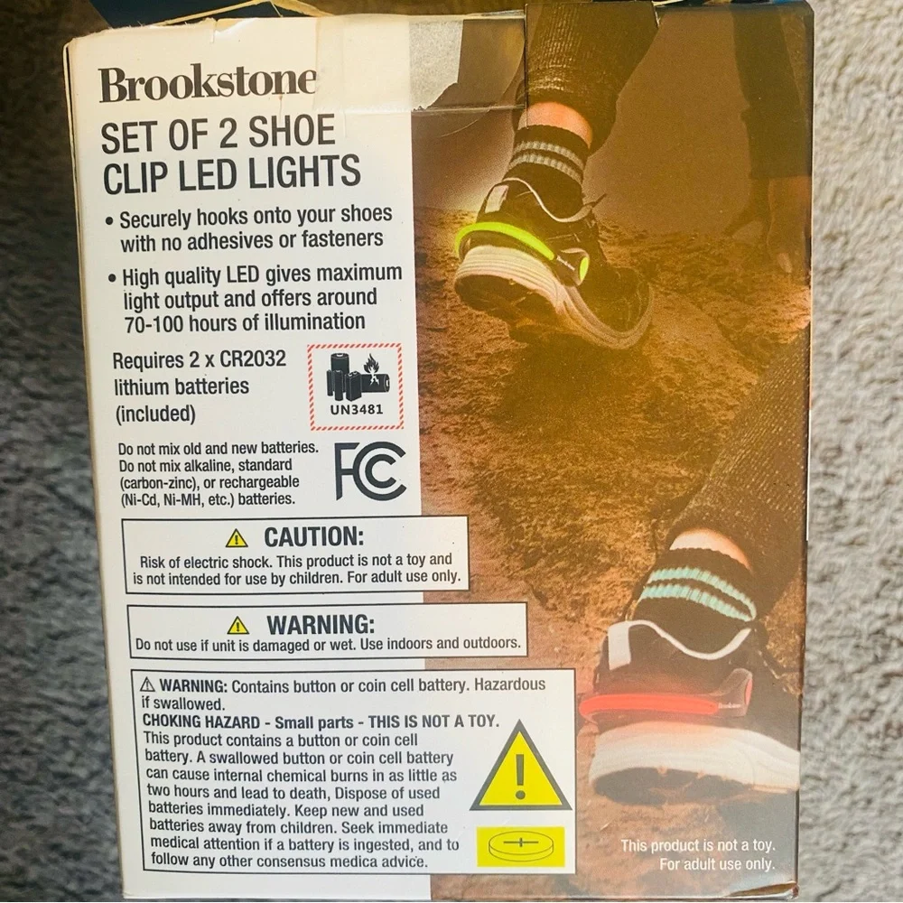 Set Of 2 Shoe Clip LED Lights Super Bright Running Lights For Shoes